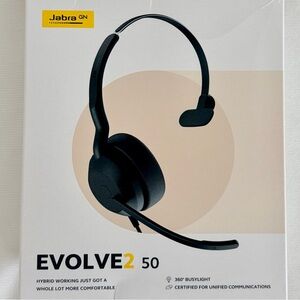Jabra Evolve2 50 Black Headset